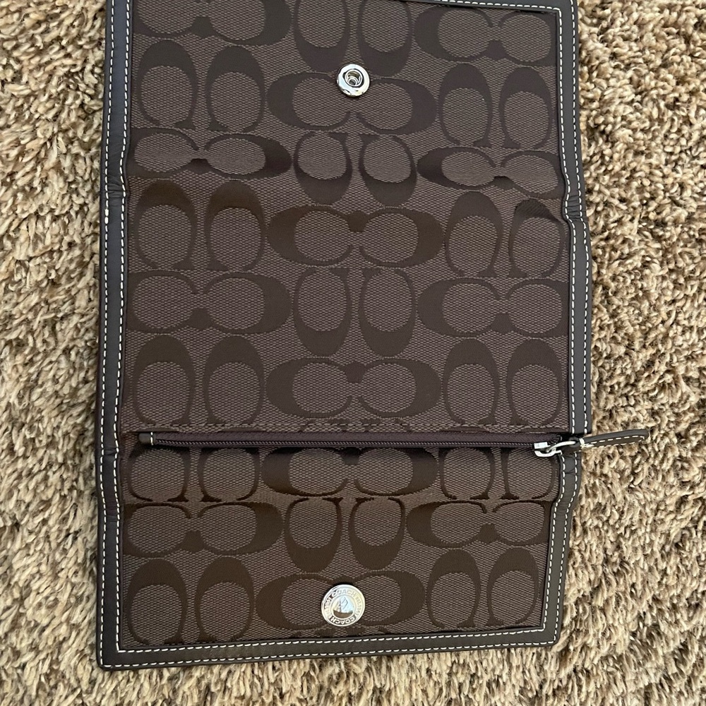 Coach Brown Patterned Wallet - Picture 3 of 3